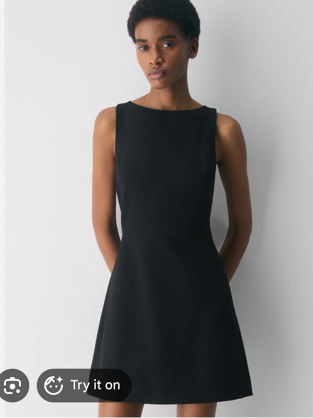 Aritzia Babaton Bond Sleeveless A-Line Dress in Plum